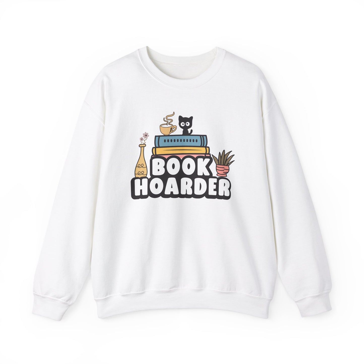 Book Hoarder Unisex Heavy Blend Sweatshirt - size S - 3X