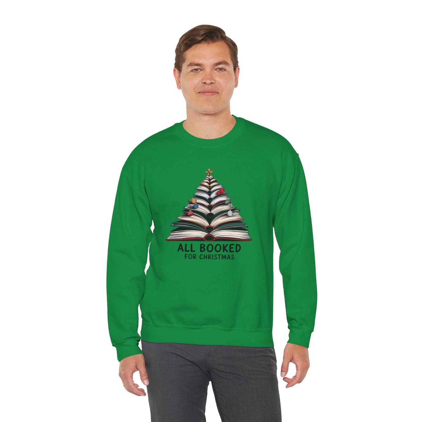 All Booked for Christmas Unisex Heavy Blend™ Crewneck Sweatshirt - sizes S - 3X