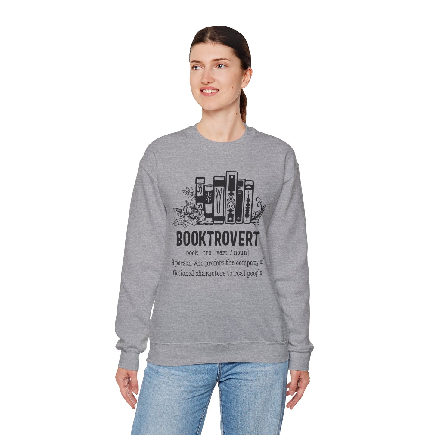 Booktrovert Unisex Heavy Blend Crewneck Sweatshirt