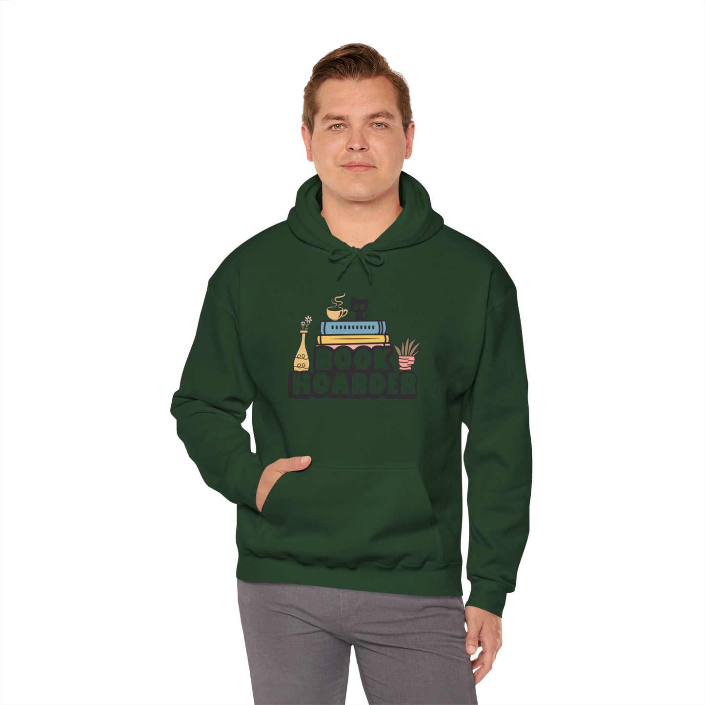 Book Hoarder Unisex Heavy Blend™ Hooded Sweatshirt - sizes S - 3X