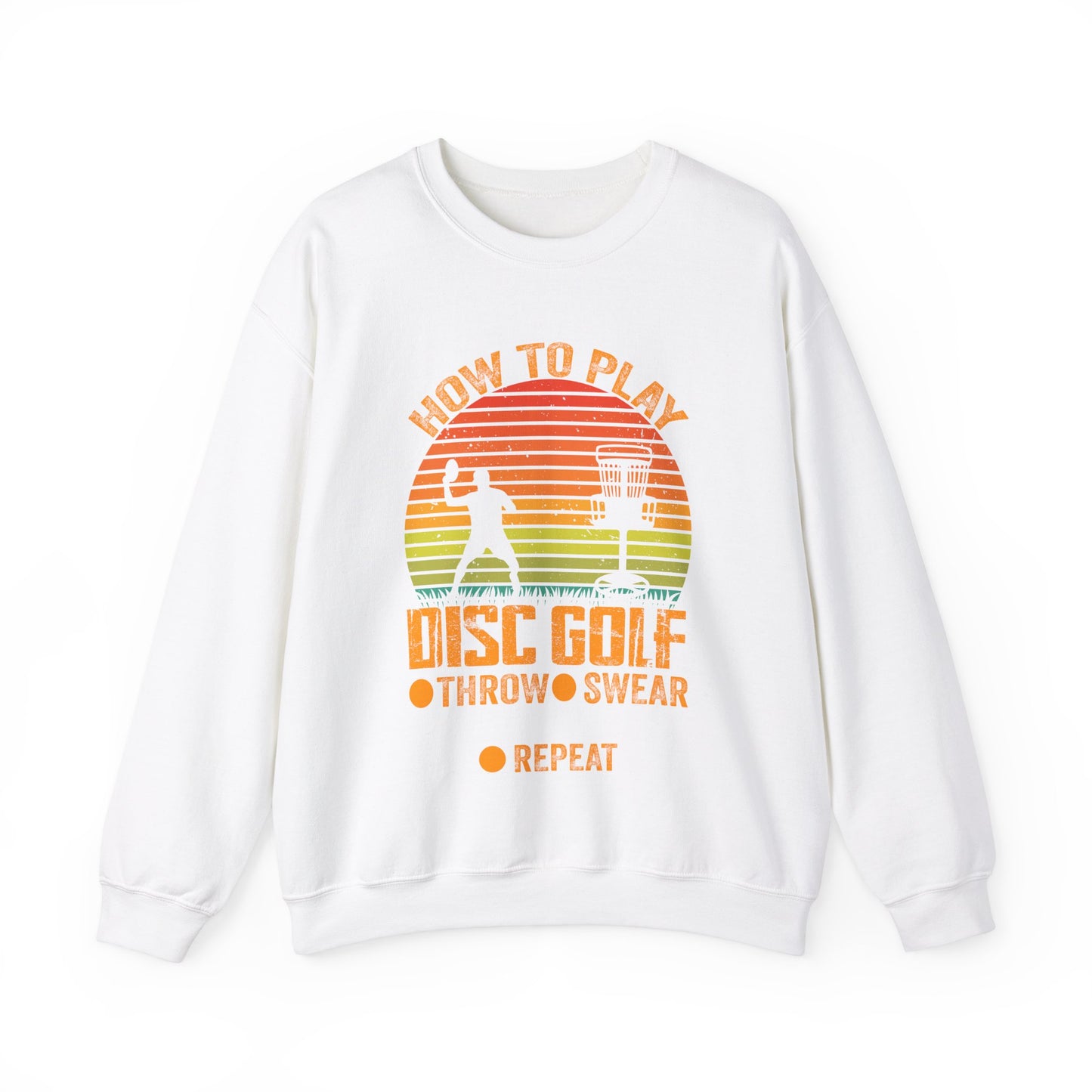 Disc Golf Unisex Heavy Blend Crewneck Sweatshirt - Sizes S - 5X