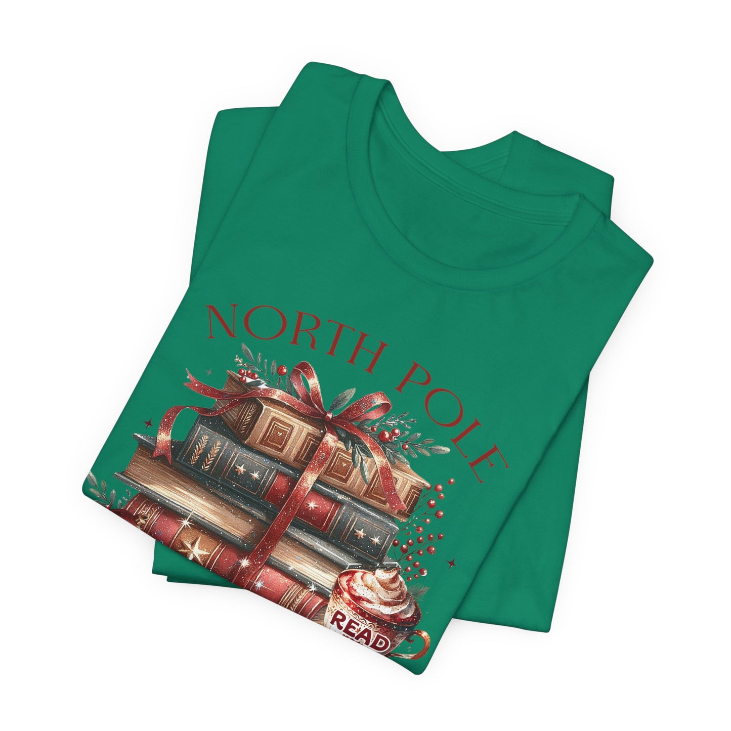 North Pole Book Club Unisex Jersey T-shirt - sizes S - 3X