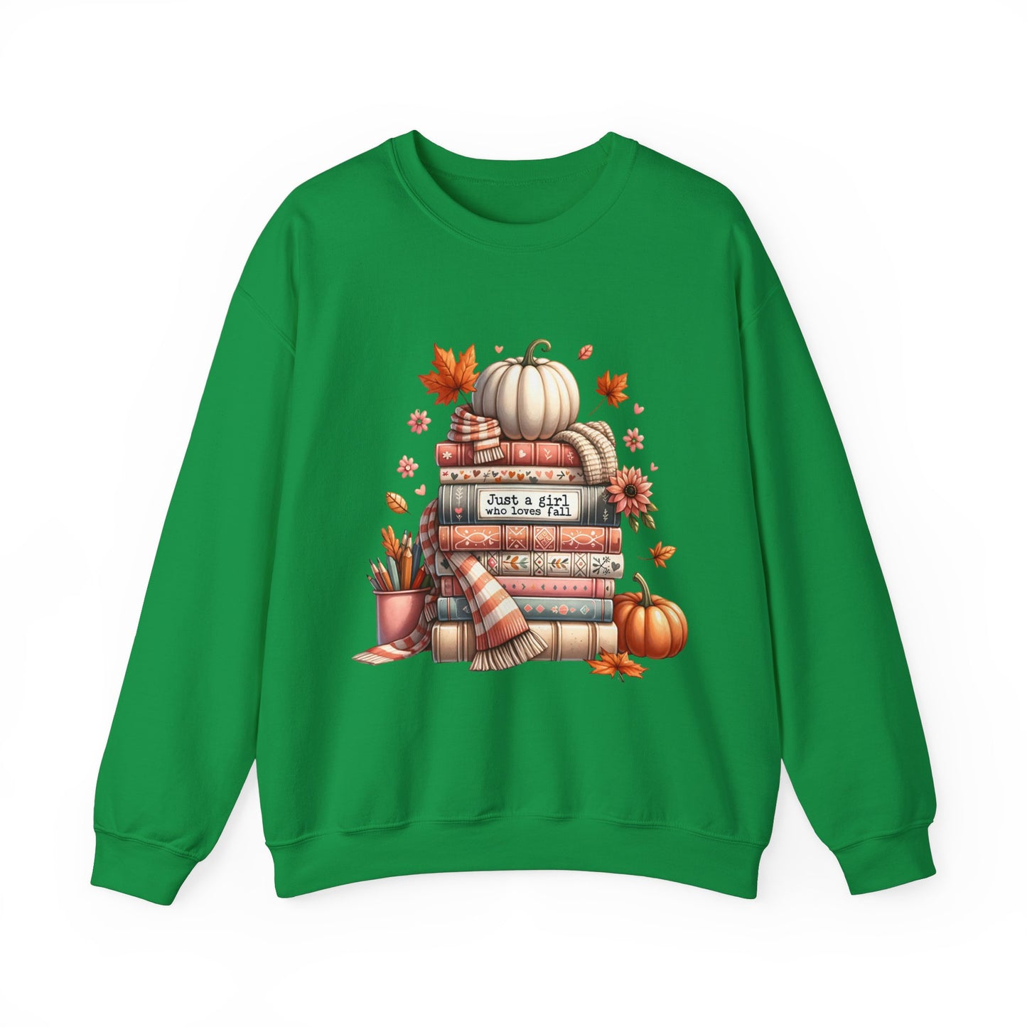 Just A Girl Who Loves Fall Unisex Heavy Blend™ Crewneck Sweatshirt