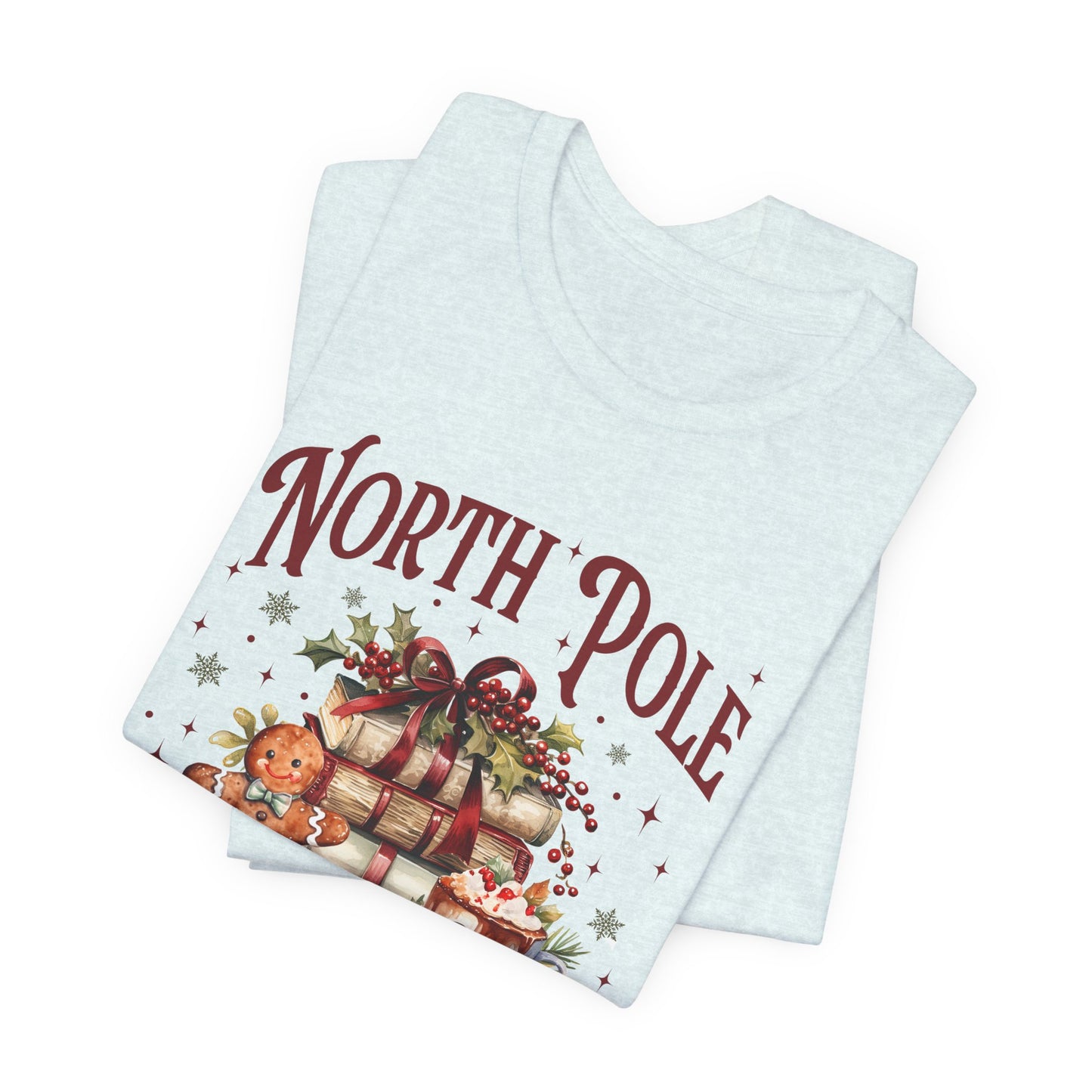 North Pole Book Club Unisex Jersey Short Sleeve Tee - sizes S - 3X