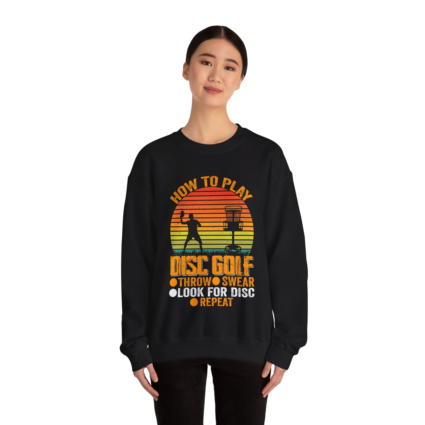 Disc Golf Unisex Heavy Blend Crewneck Sweatshirt - Sizes S - 5X