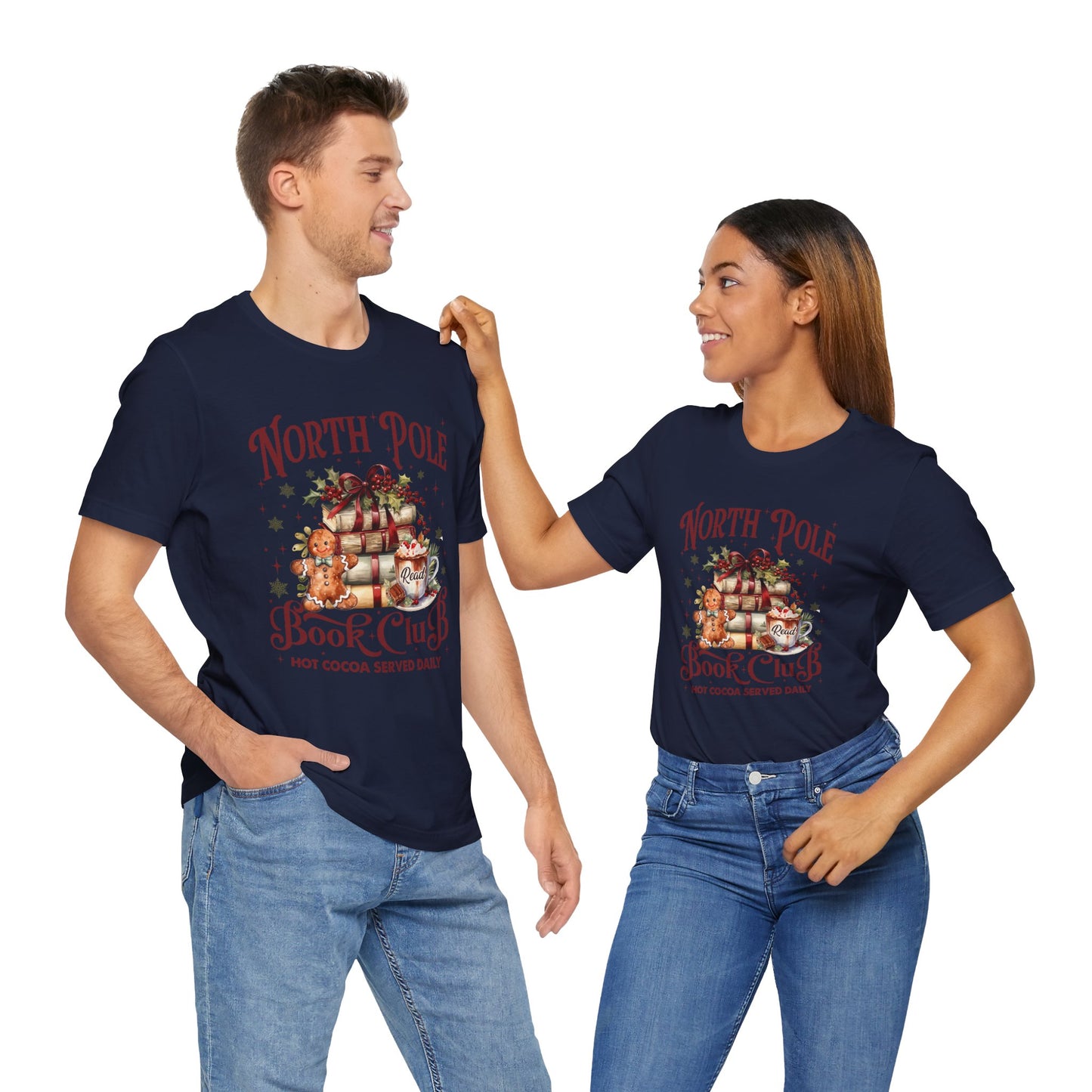 North Pole Book Club Unisex Jersey Short Sleeve Tee - sizes S - 3X