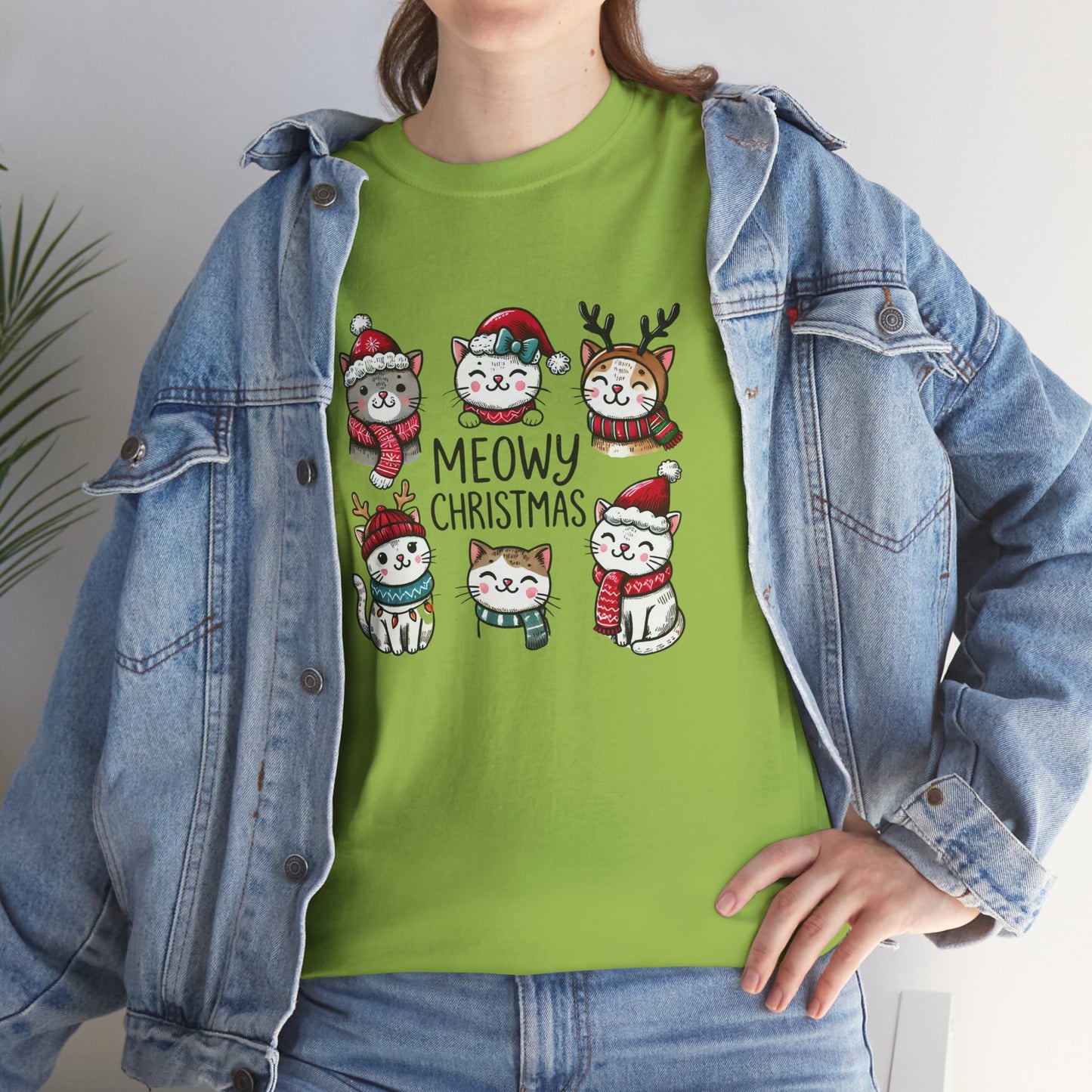 Meowy Christmas Unisex T-shirt - sizes S - 5X