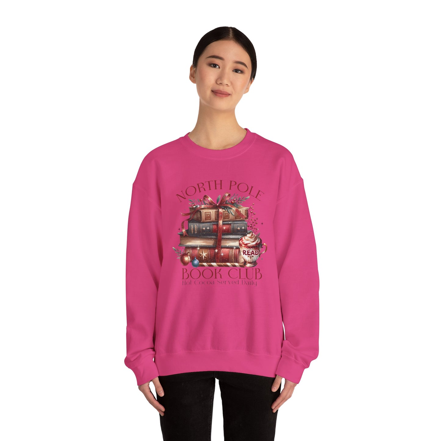 North Pole Book Club Unisex Heavy Blend™ Crewneck Sweatshirt - sizes S - 3X