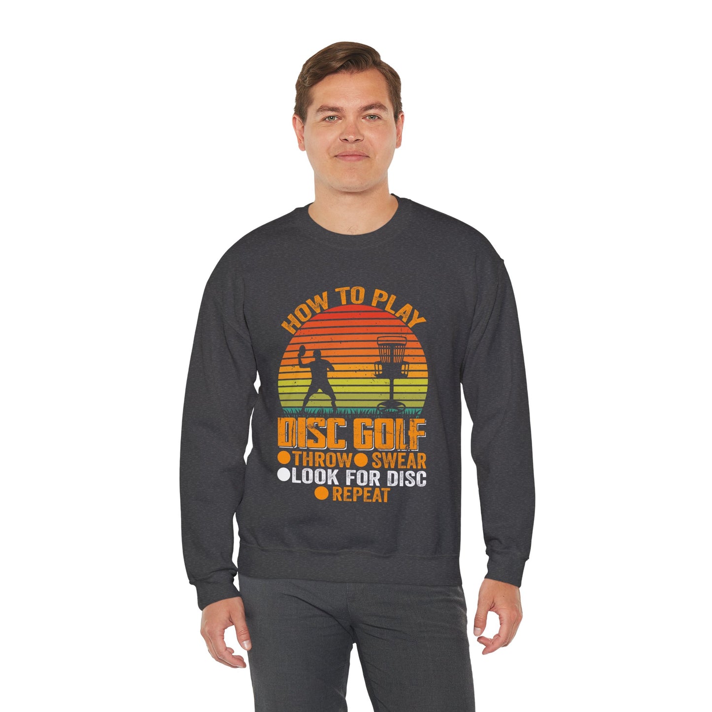 Disc Golf Unisex Heavy Blend Crewneck Sweatshirt - Sizes S - 5X