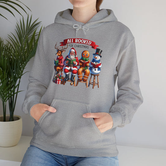 Booked for Christmas Hoodie, Funny and Whimsical Unisex Sweatshirt