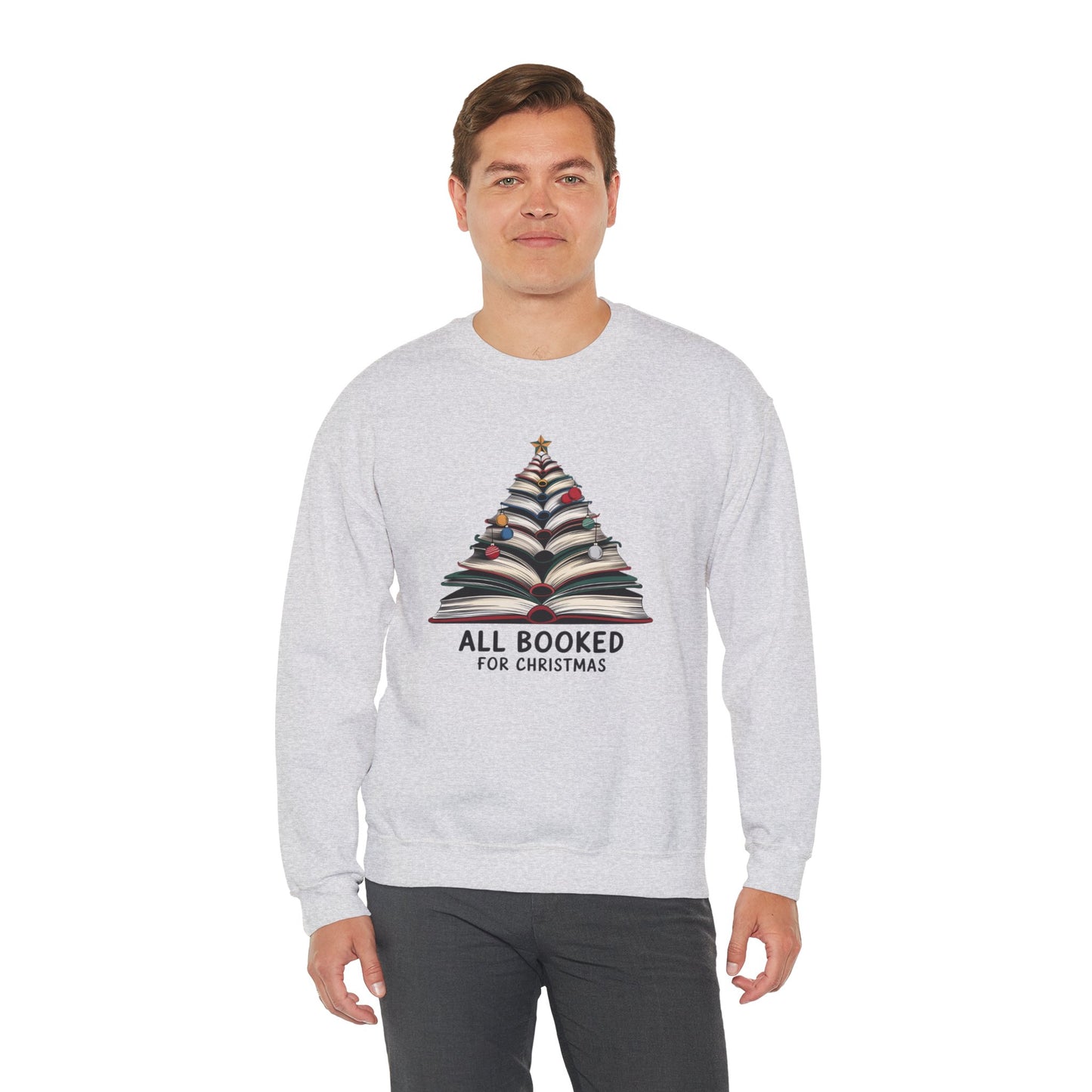 All Booked for Christmas Unisex Heavy Blend™ Crewneck Sweatshirt - sizes S - 3X