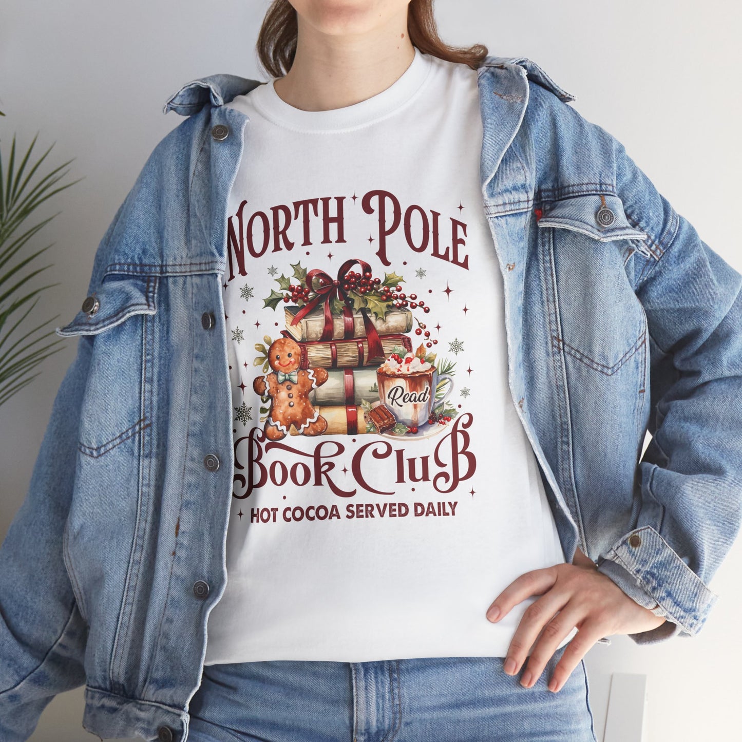 North Pole Book Club Unisex Heavy Cotton Tee - Sizes S - 5X