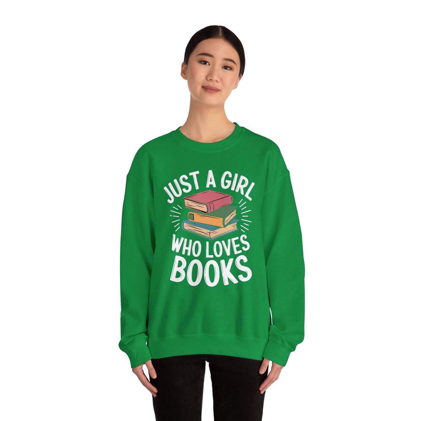 Just a Girl Who Loves Unisex Heavy Blend™ Crewneck Sweatshirt - S - 5X