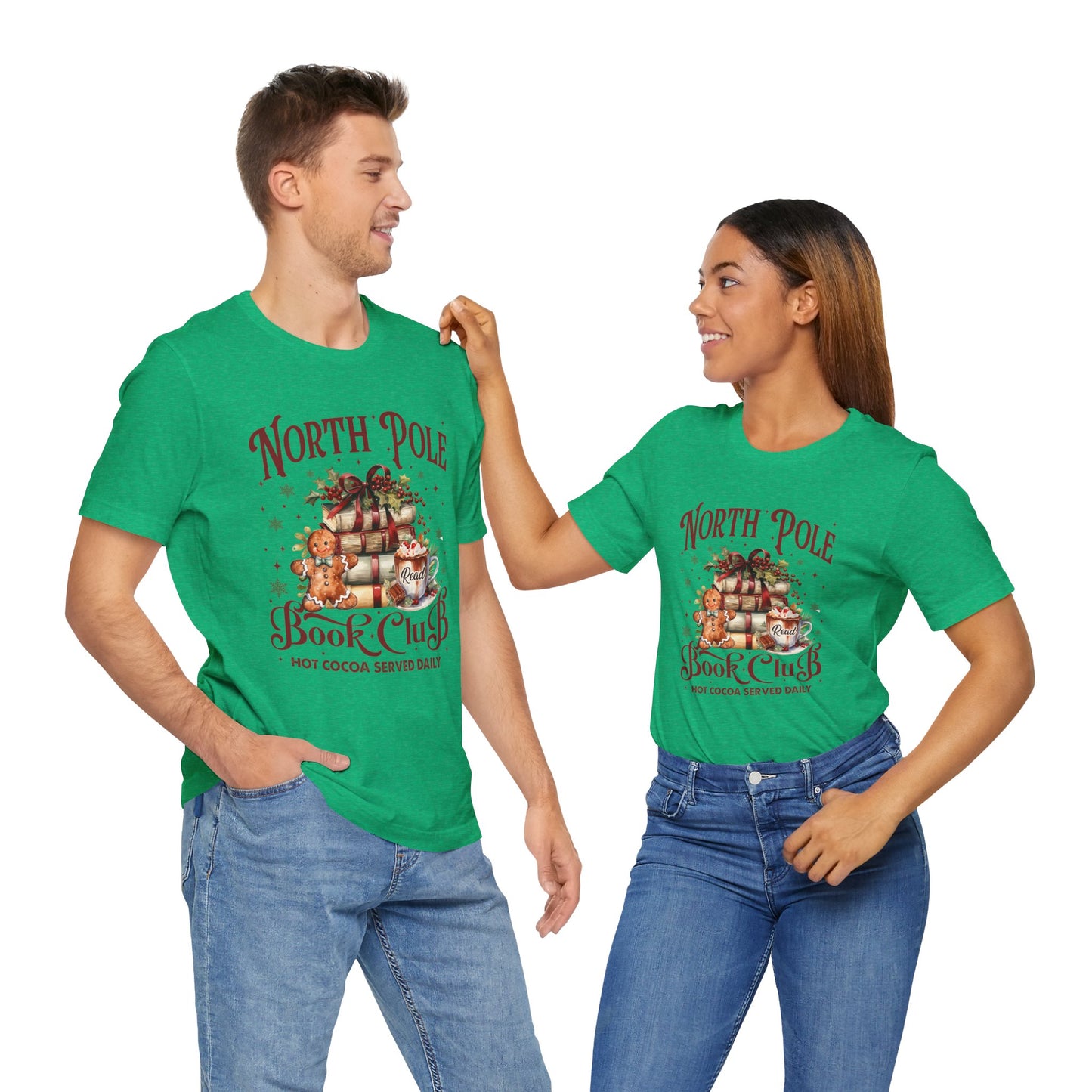 North Pole Book Club Unisex Jersey Short Sleeve Tee - sizes S - 3X