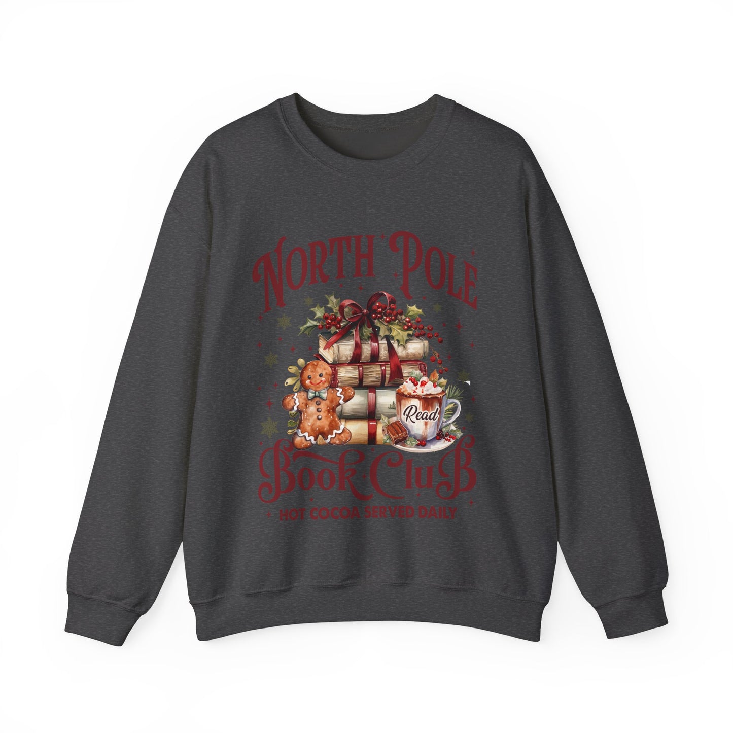 North Pole Book Club Unisex Heavy Blend™ Crewneck Sweatshirt - size S - 5X