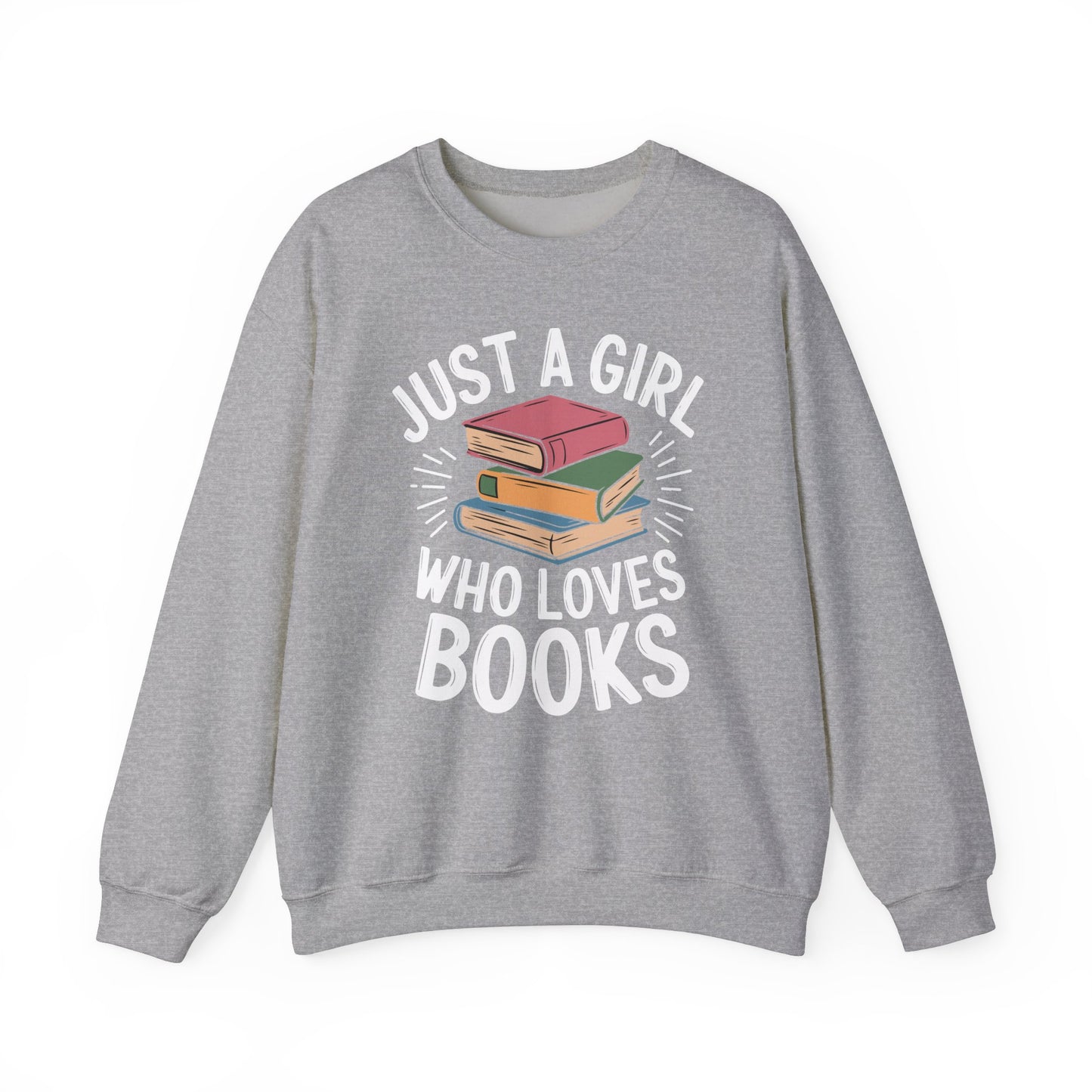 Just a Girl Who Loves Unisex Heavy Blend™ Crewneck Sweatshirt - S - 5X