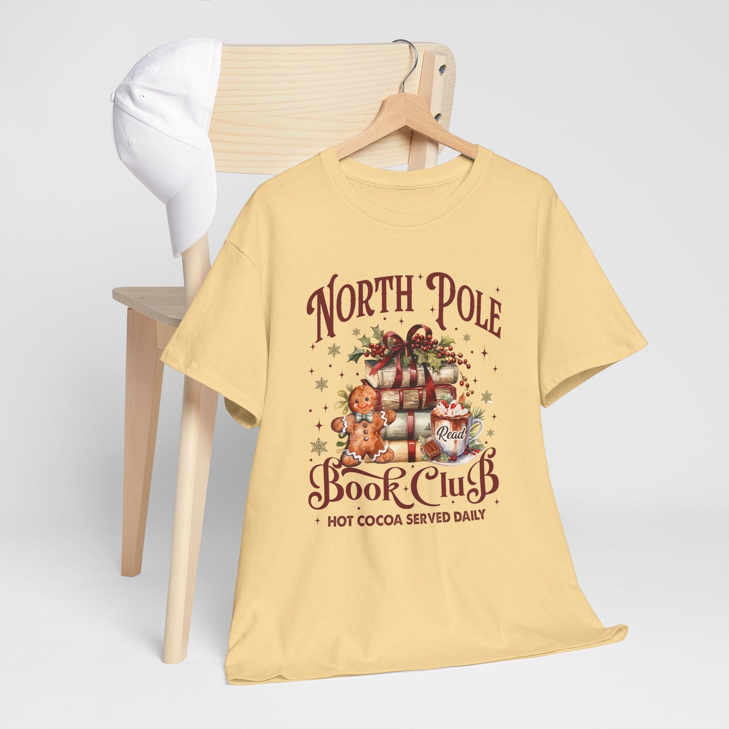 North Pole Book Club Unisex Heavy Cotton Tee - Sizes S - 5X