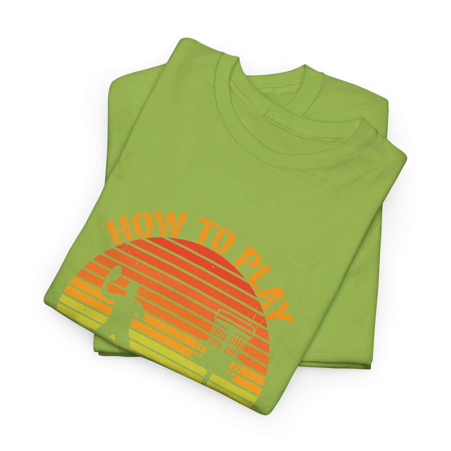 How to Play Disc Golf Unisex Heavy Cotton Tee - sizes S - 5X