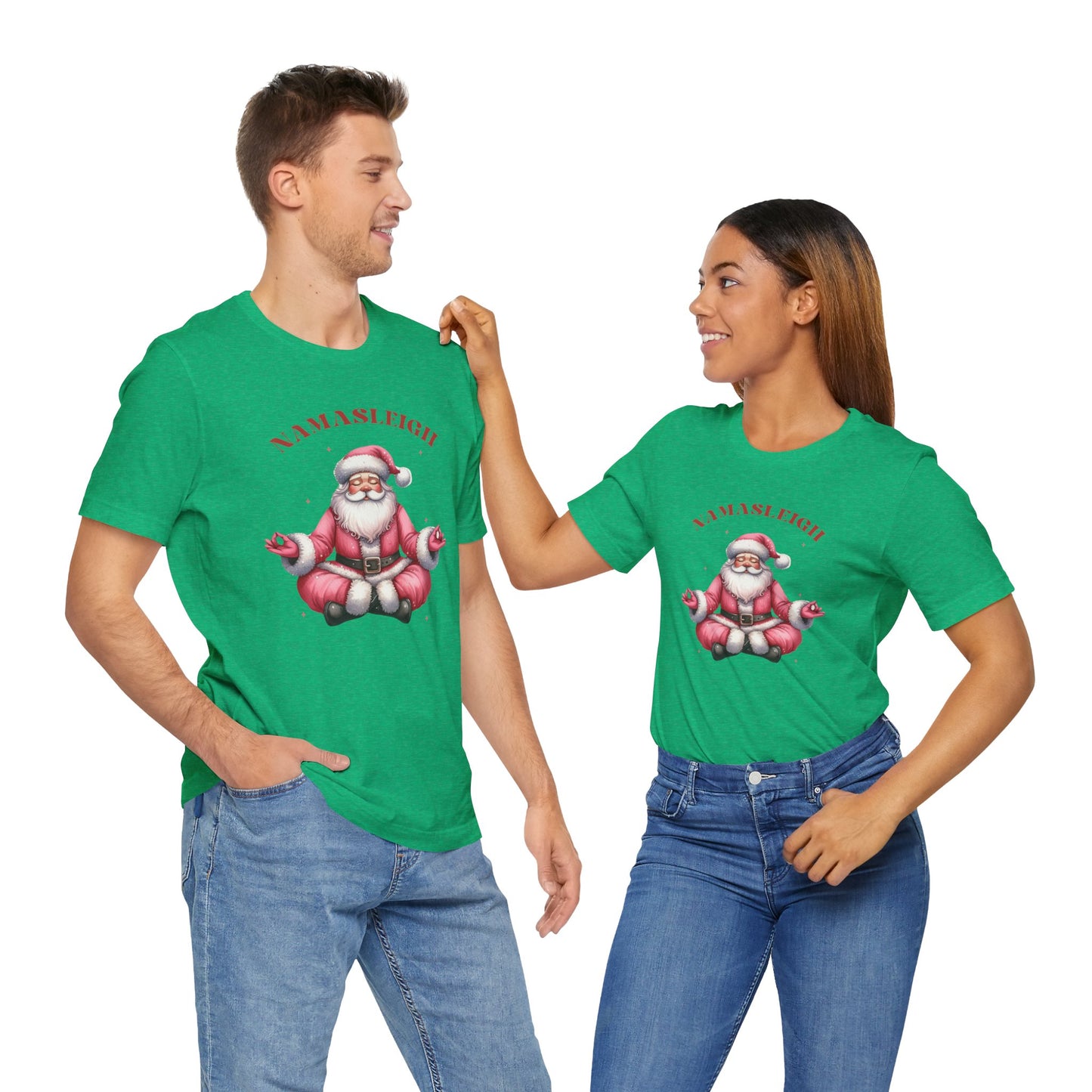 Namasleigh Santa  Unisex Jersey Short Sleeve Tee - size S - 3X