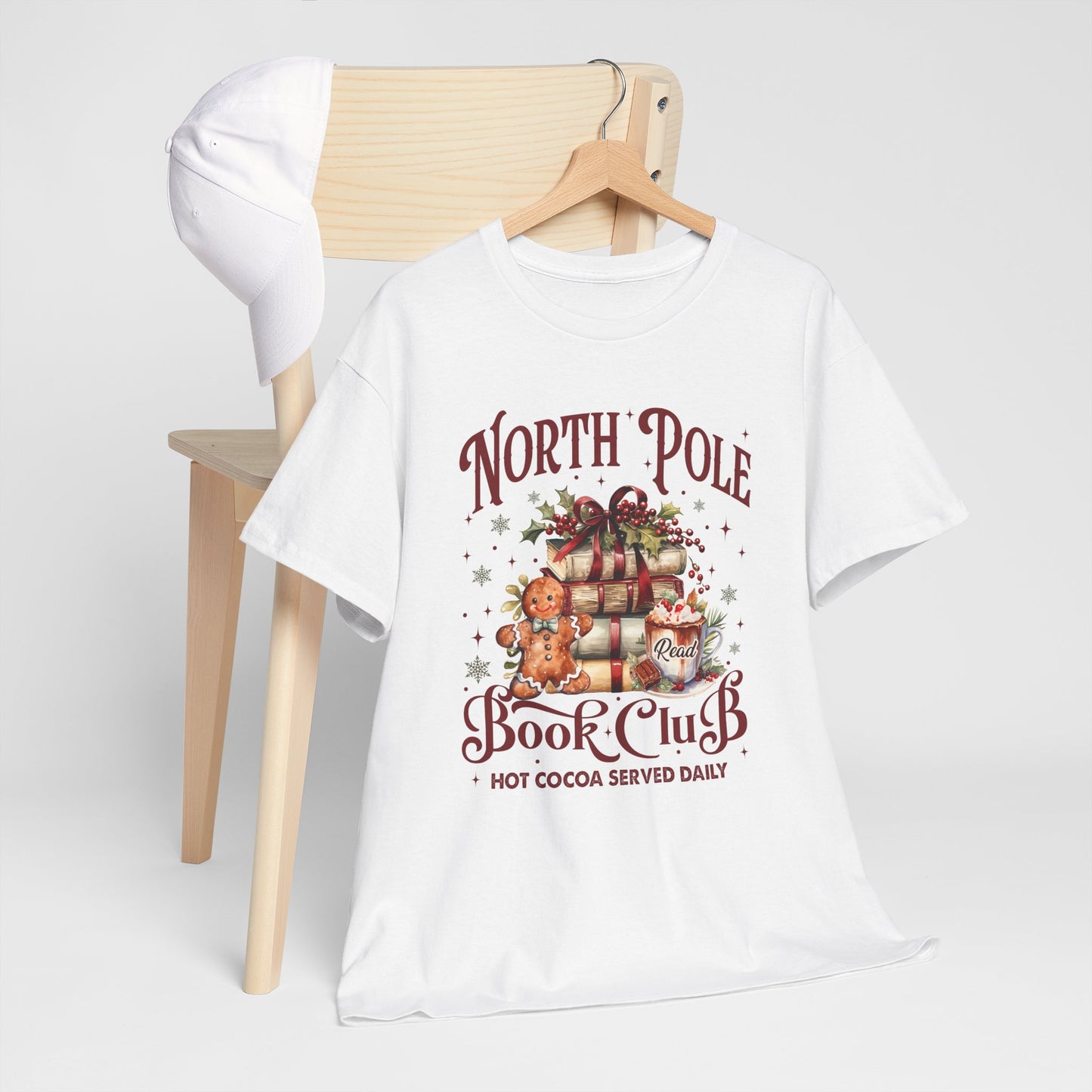 North Pole Book Club Unisex Heavy Cotton Tee - Sizes S - 5X