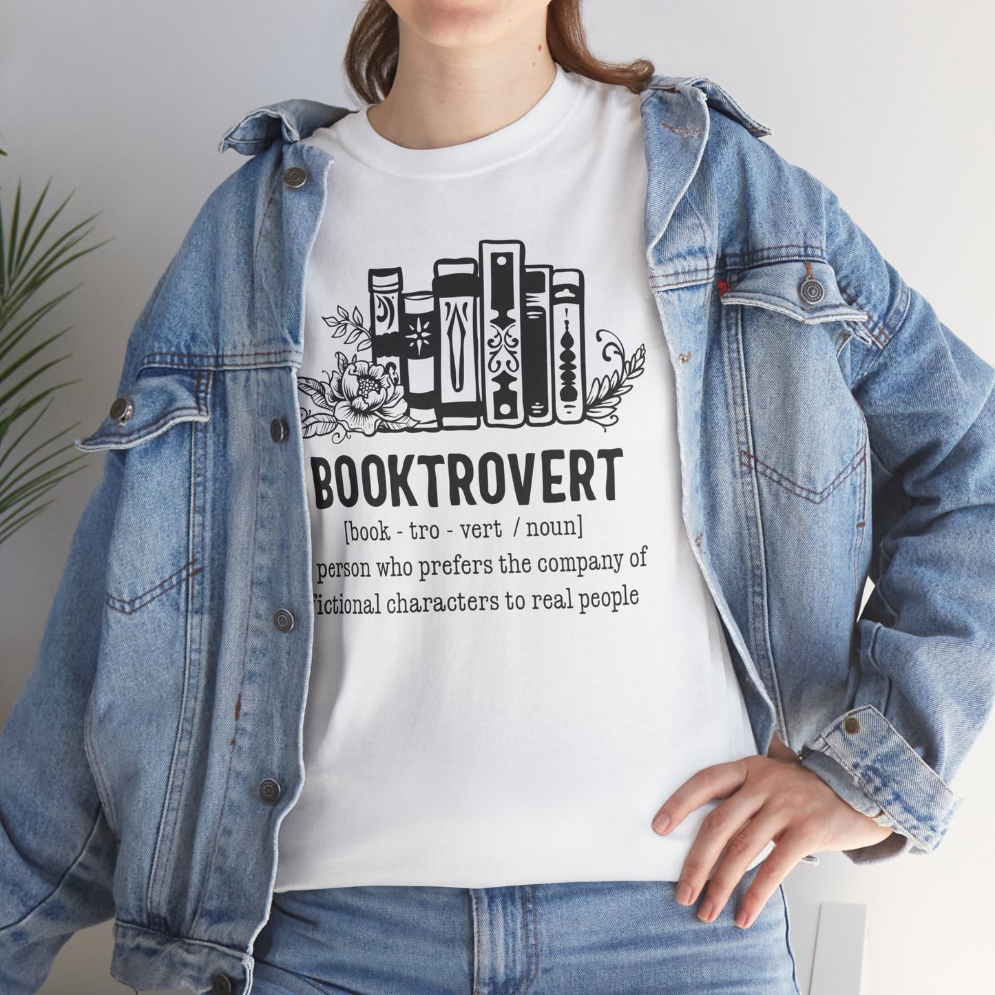 Booktrovert Definition Unisex Heavy Cotton Tee