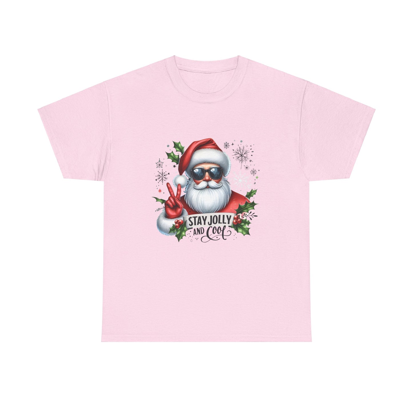 Christmas Tee - Cool Jolly Santa Design - Unisex T-Shirt