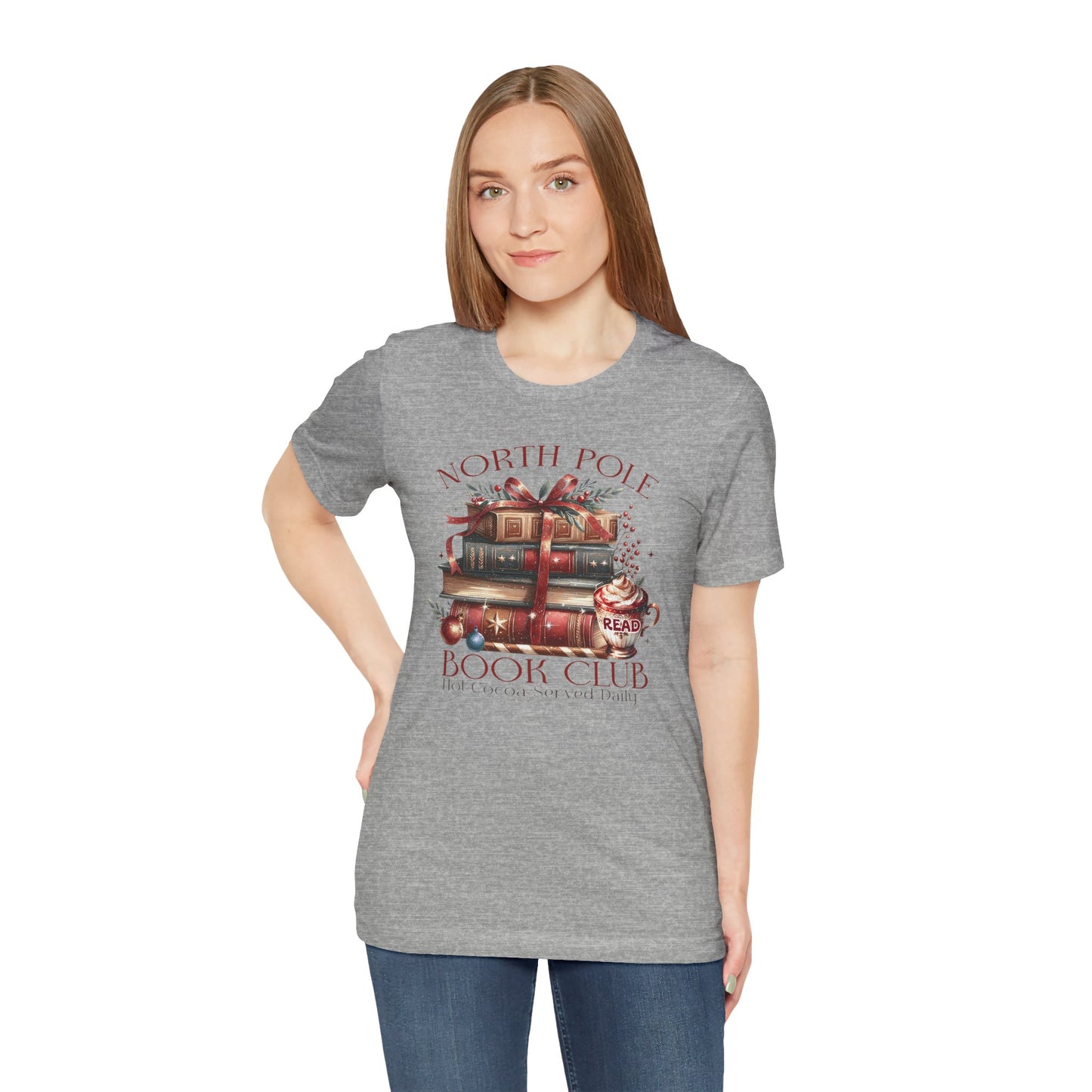 North Pole Book Club Unisex Jersey T-shirt - sizes S - 3X