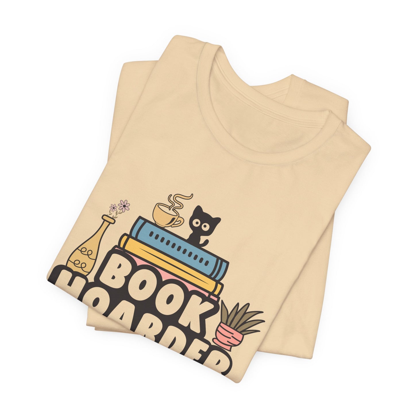 Book Hoarder Unisex Tee - Cat Lover Book Lover Funny Gift - sizes S - 3X