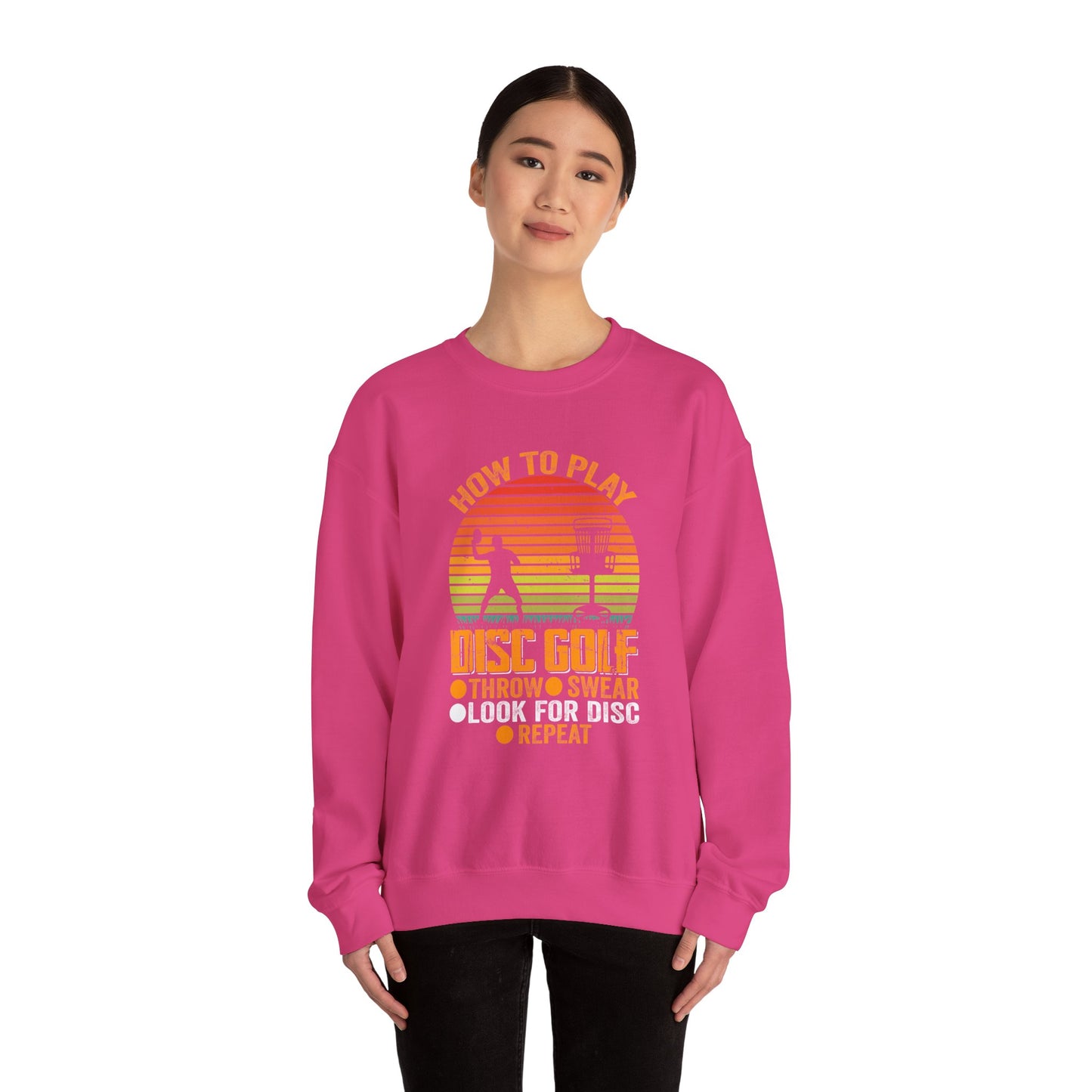 How to Disc Golf Unisex Heavy Blend™ Crewneck Sweatshirt - size S - 5X