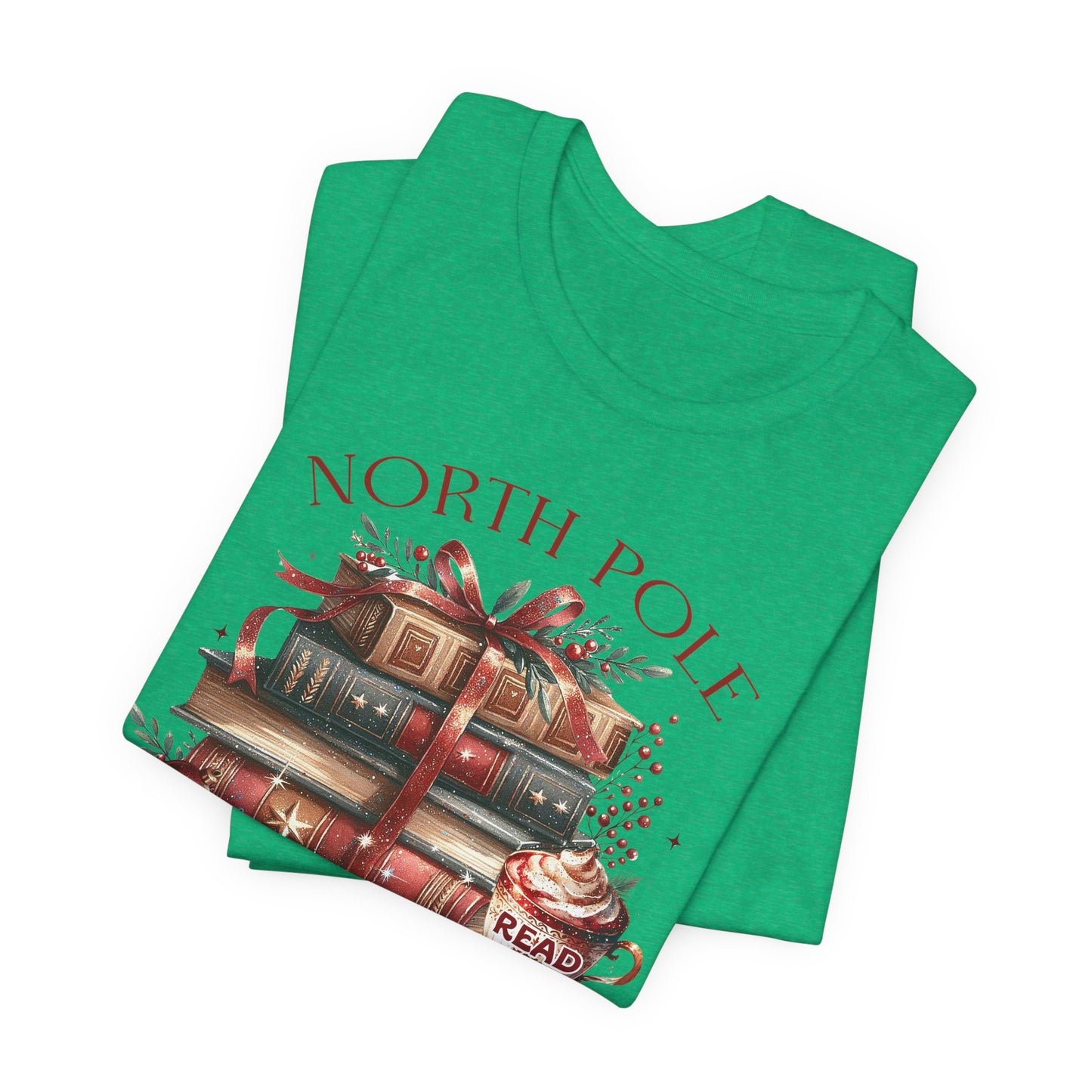 North Pole Book Club Unisex Jersey T-shirt - sizes S - 3X