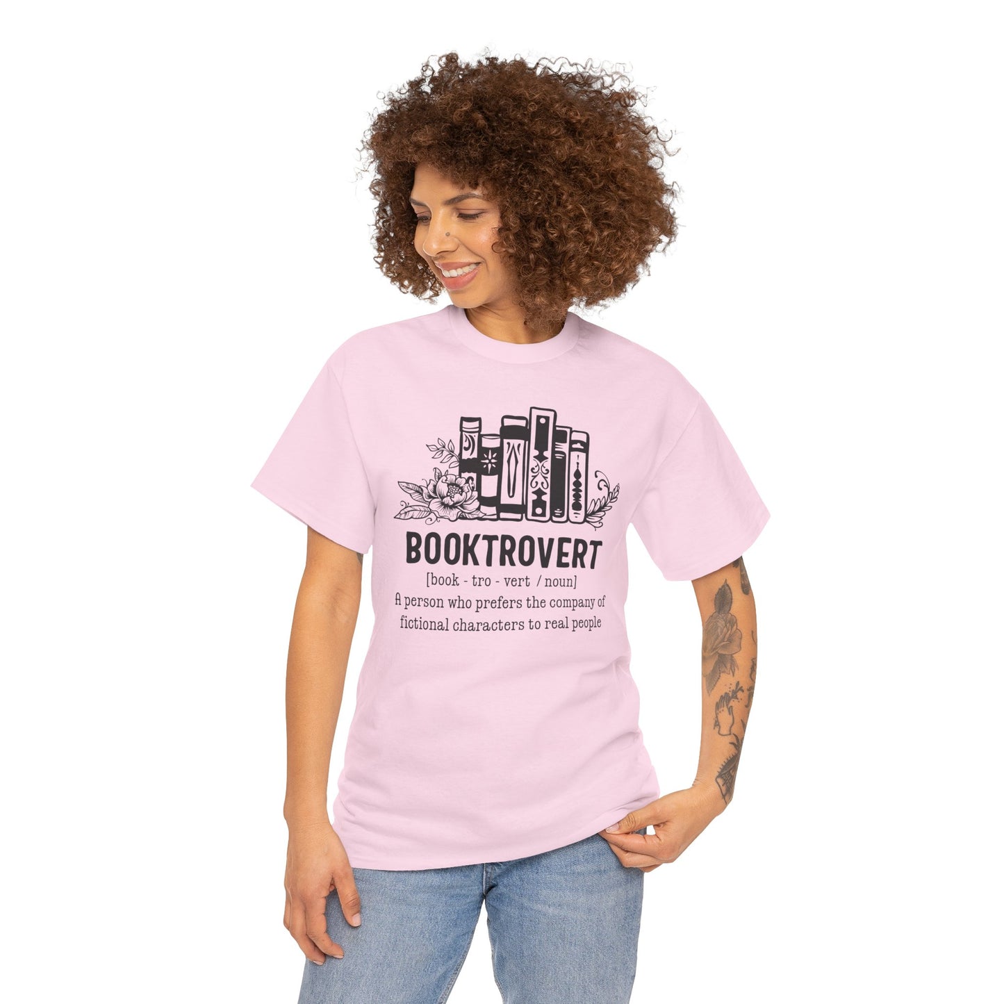 Booktrovert Definition Unisex Heavy Cotton Tee