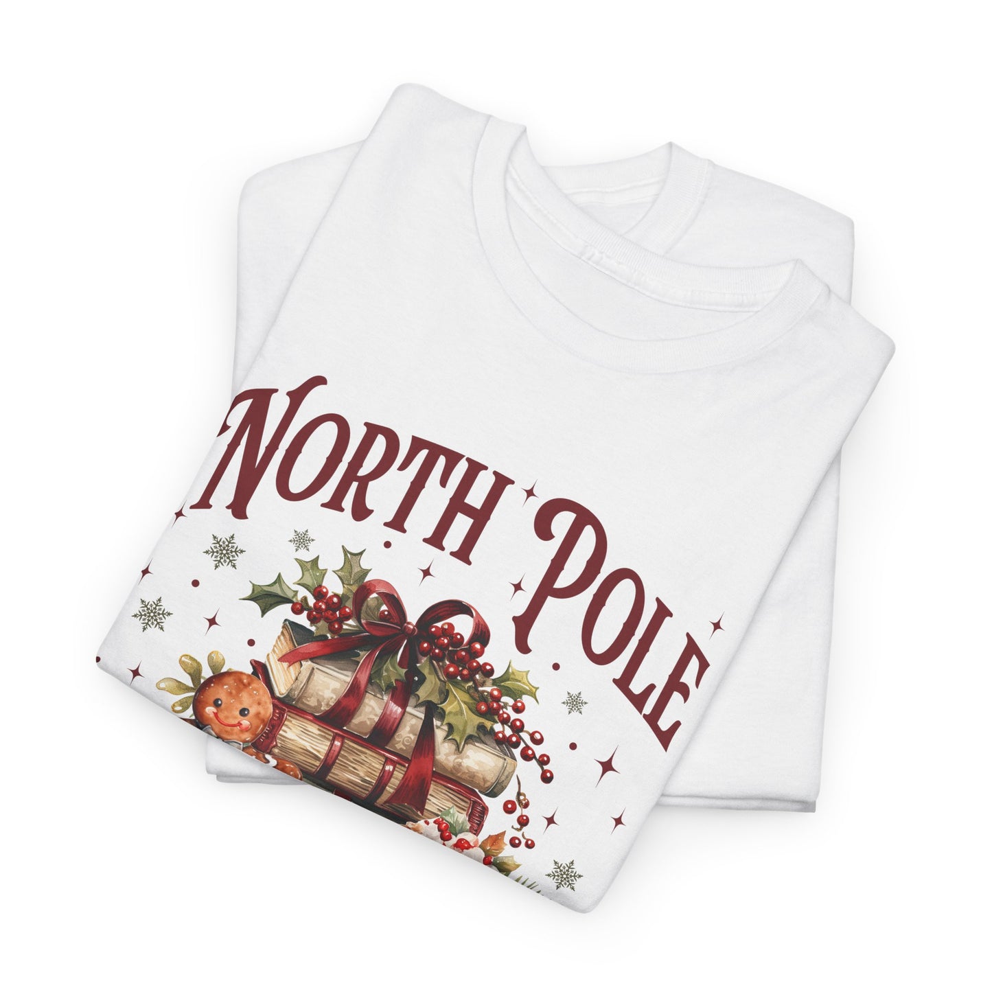 North Pole Book Club Unisex Heavy Cotton Tee - Sizes S - 5X