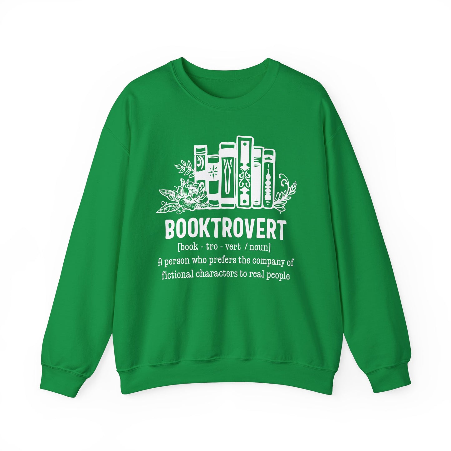 Booktrovert Unisex Heavy Blend Crewneck Sweatshirt - Cozy and Warm Book Lover Gift