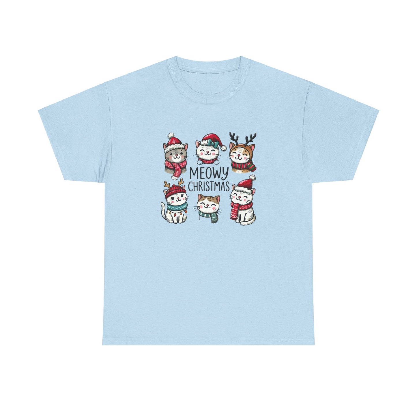 Meowy Christmas Unisex T-shirt - sizes S - 5X