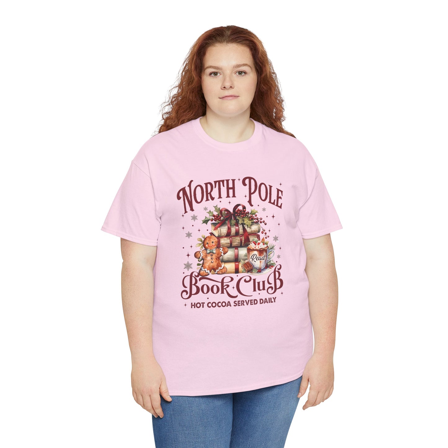 North Pole Book Club Unisex Heavy Cotton Tee - Sizes S - 5X