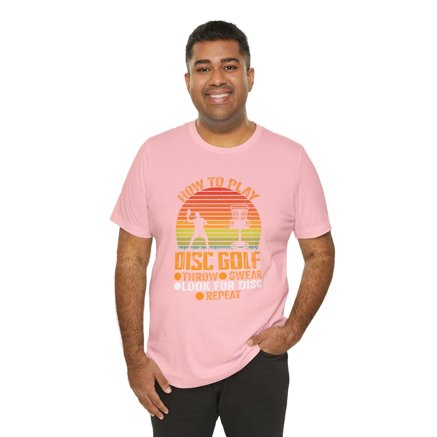 How to Disc Golf Unisex Jersey Short Sleeve Tee - sizes S - 3X