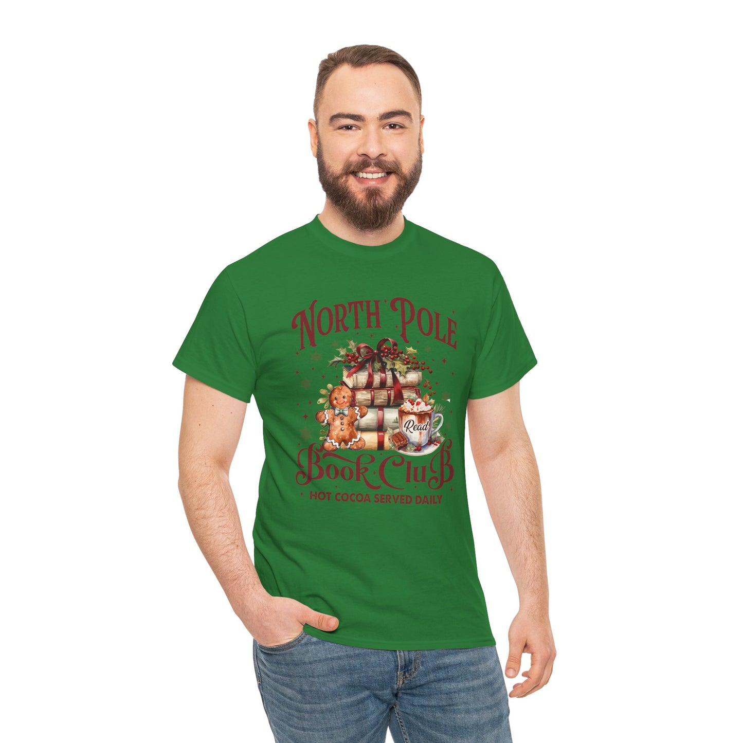 North Pole Book Club Unisex Heavy Cotton Tee - Sizes S - 5X