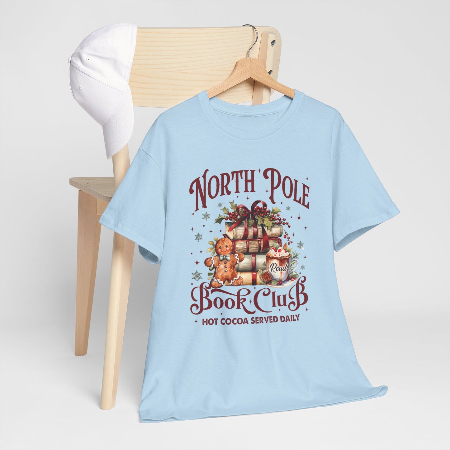 North Pole Book Club Unisex Heavy Cotton Tee - Sizes S - 5X