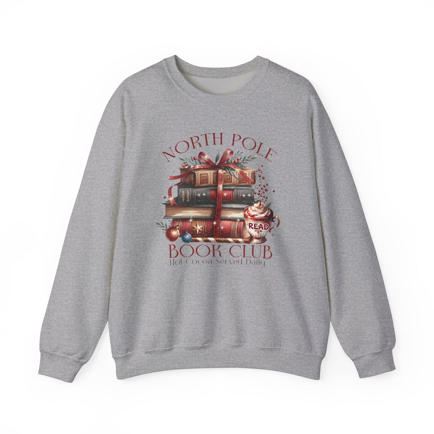 North Pole Book Club Unisex Heavy Blend™ Crewneck Sweatshirt - sizes S - 3X