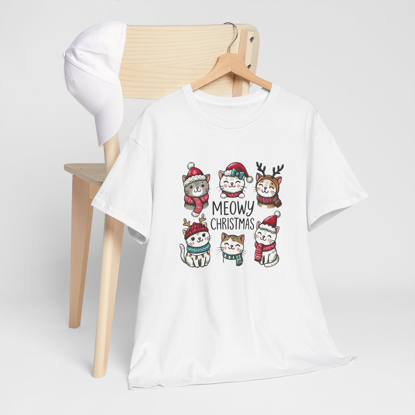 Meowy Christmas Unisex T-shirt - sizes S - 5X