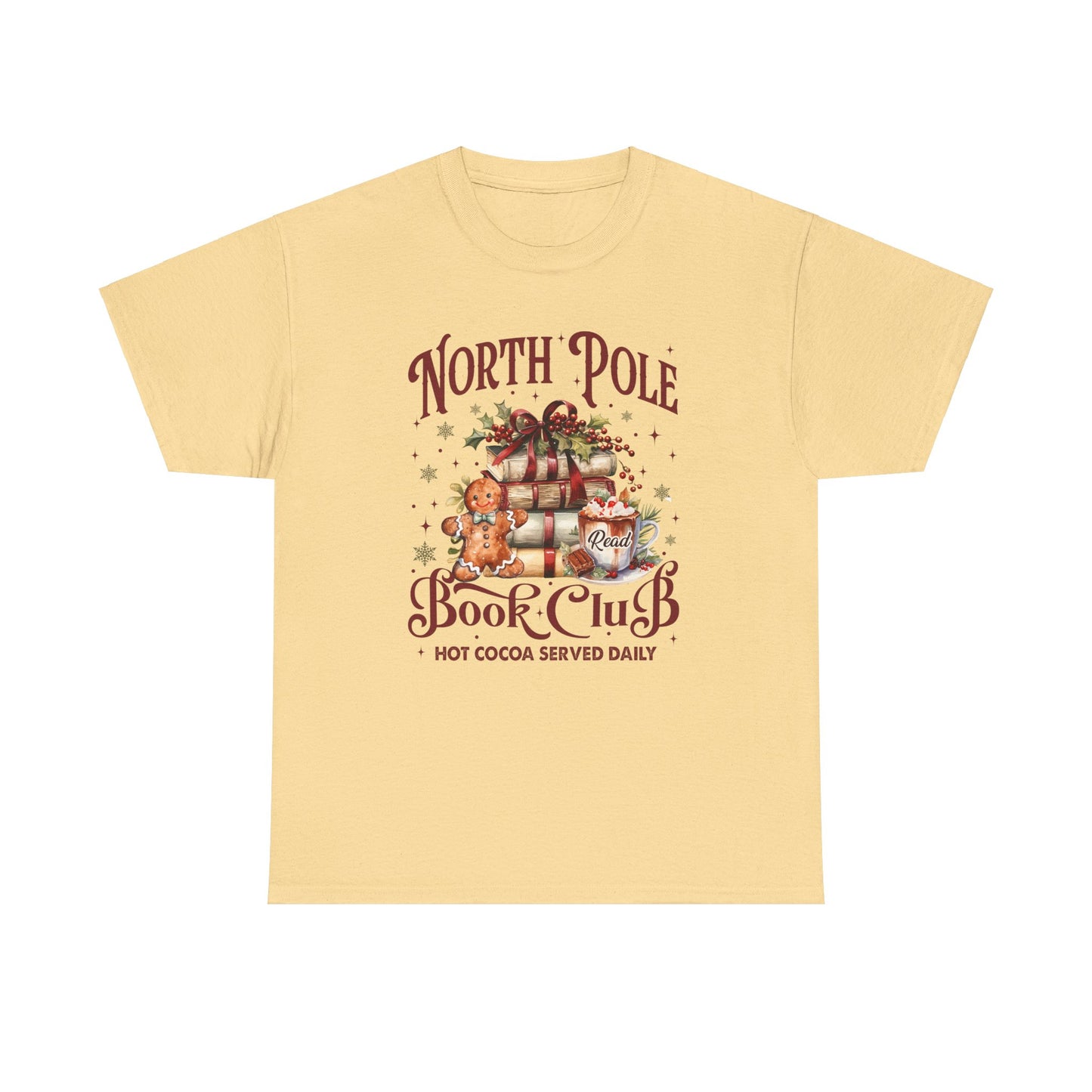 North Pole Book Club Unisex Heavy Cotton Tee - Sizes S - 5X