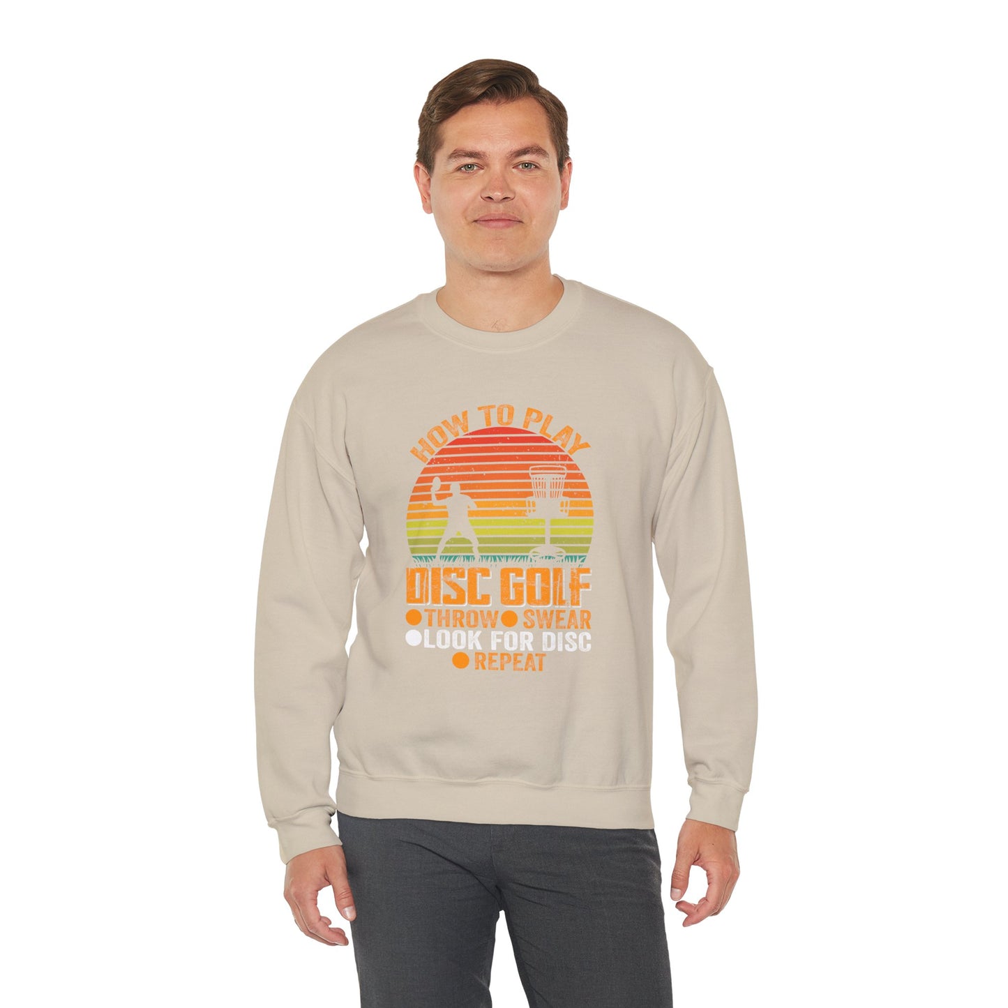 How to Disc Golf Unisex Heavy Blend™ Crewneck Sweatshirt - size S - 5X