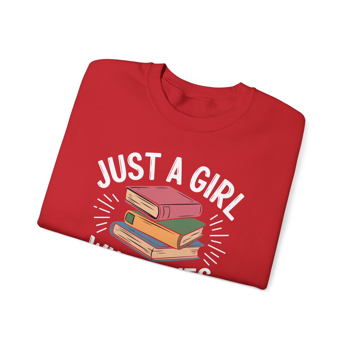 Just a Girl Who Loves Unisex Heavy Blend™ Crewneck Sweatshirt - S - 5X