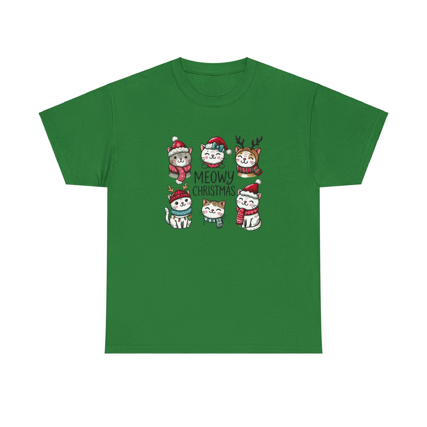 Meowy Christmas Unisex T-shirt - sizes S - 5X