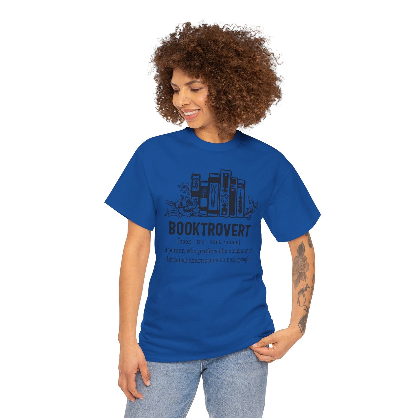 Booktrovert Definition Unisex Heavy Cotton Tee