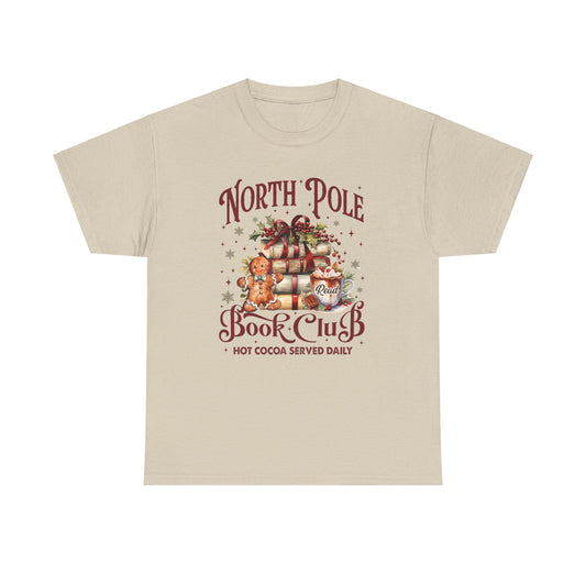 North Pole Book Club Unisex Heavy Cotton Tee - Sizes S - 5X