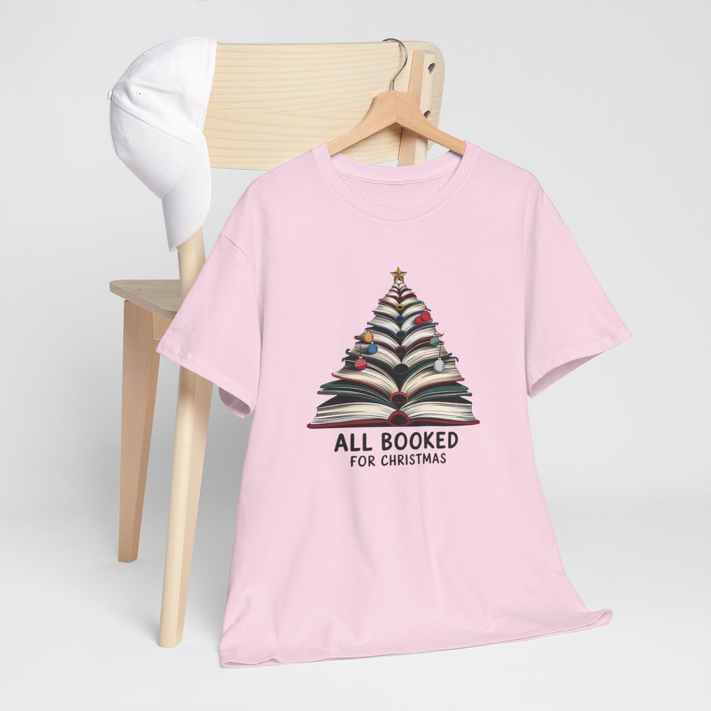 All Booked for Christmas Unisex Heavy Cotton T-shirt - sizes S - 5X