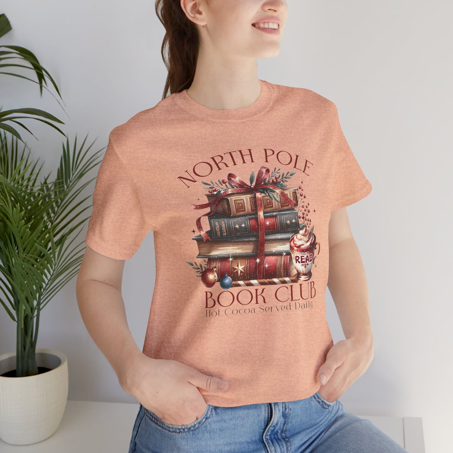 North Pole Book Club Unisex Jersey T-shirt - sizes S - 3X