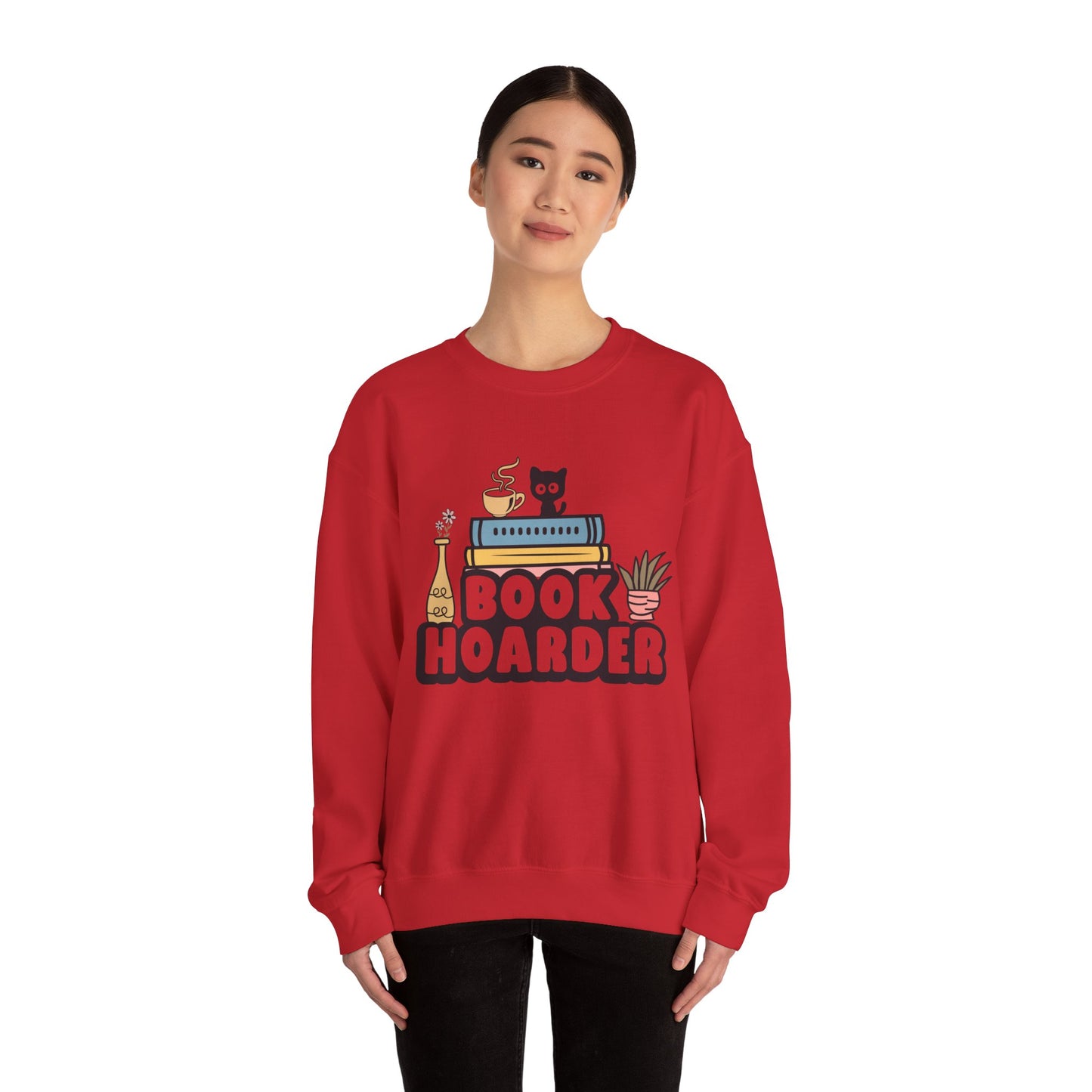 Book Hoarder Unisex Heavy Blend Crewneck Sweatshirt - sizes S-5X