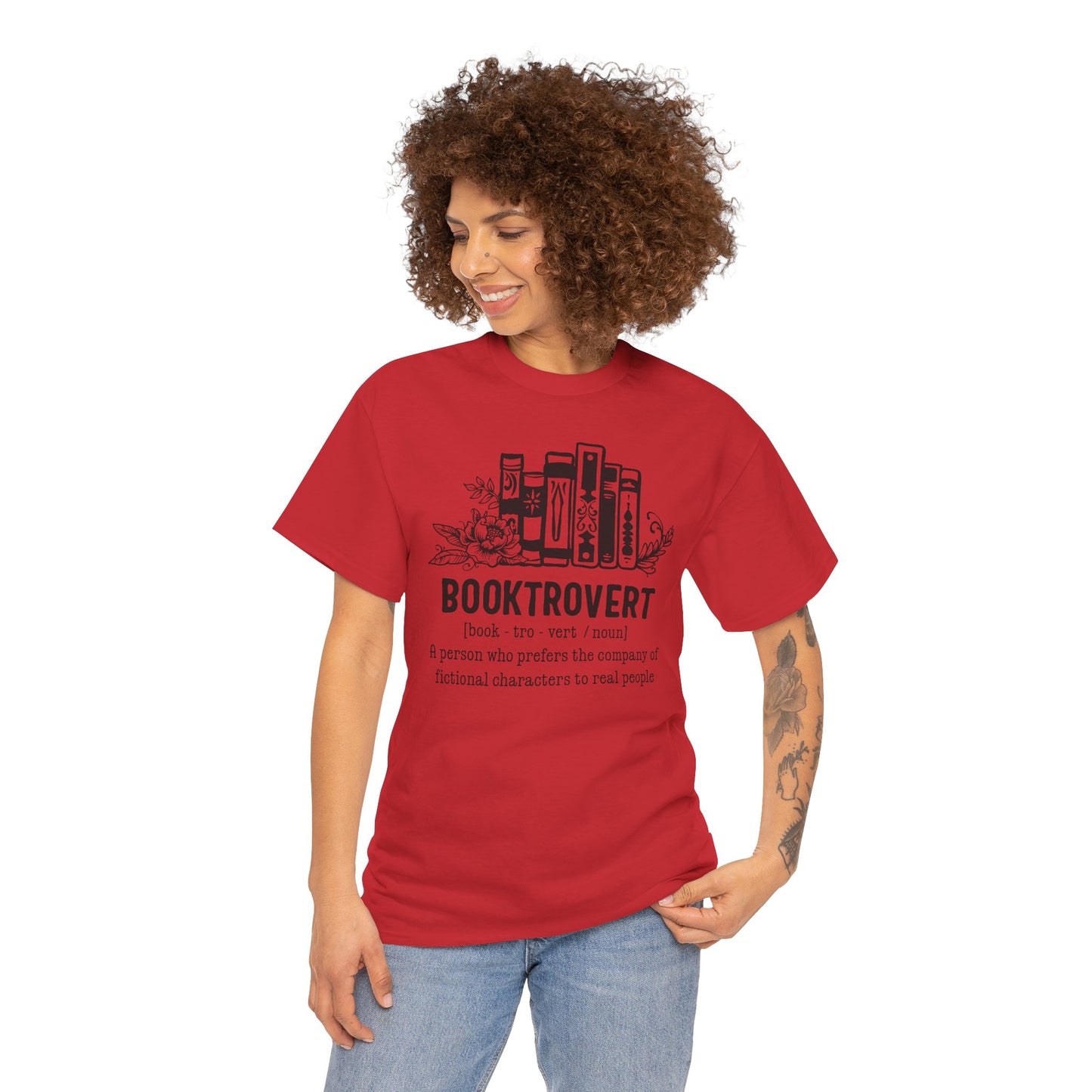 Booktrovert Definition Unisex Heavy Cotton Tee